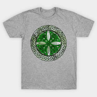 Green Celtic Shield Knot T-Shirt